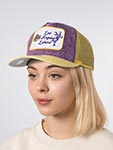 Бейсболка MITCHELL NESS арт. HT14012-LALPURP Los Angeles Lakers NBA (фиолетовый / желтый)